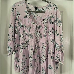 Pink 3/4 sleeve top from torrid